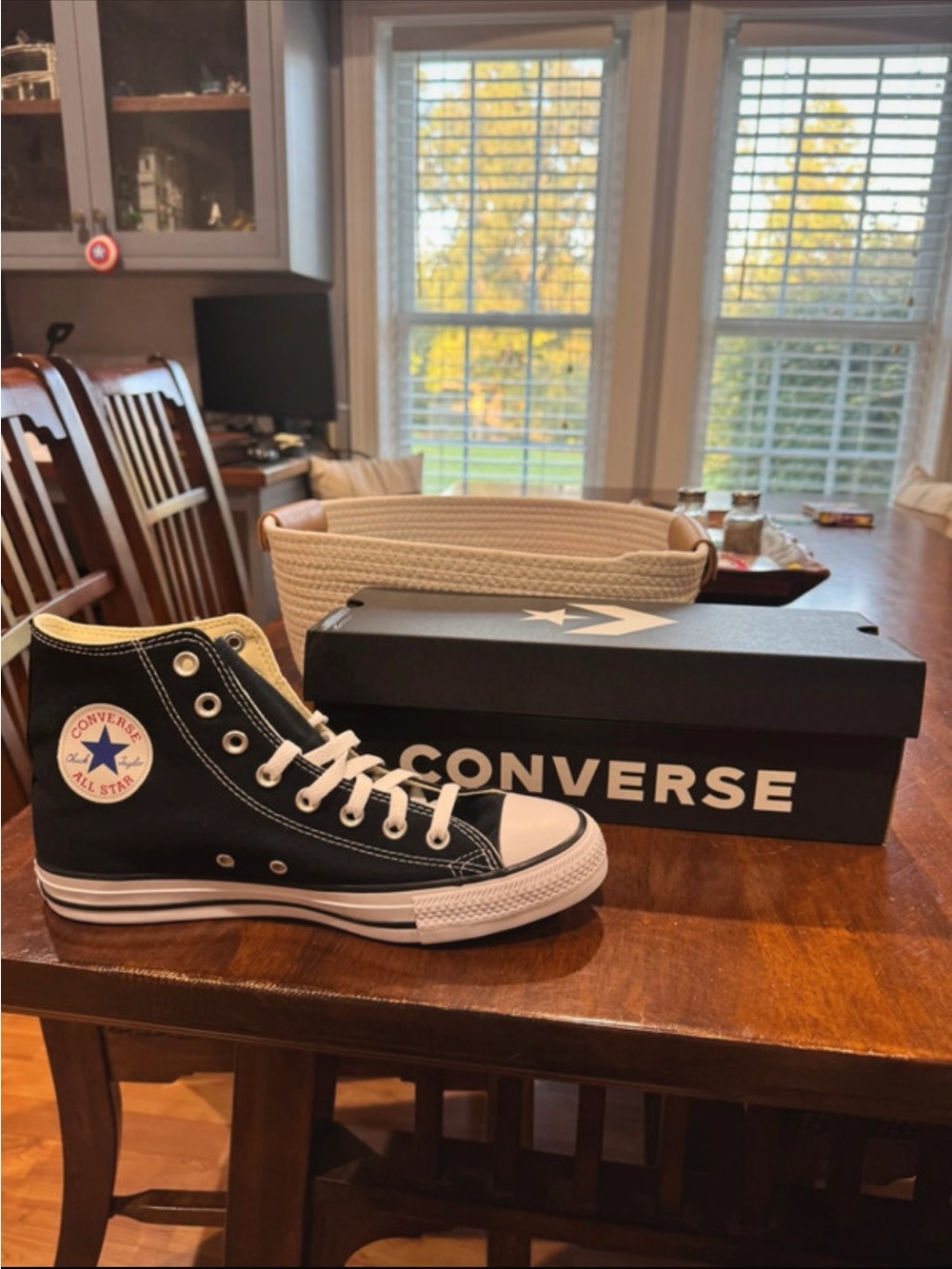 Converse Black and White High-Top Sneakers